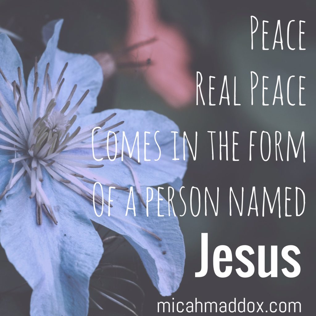 Real Peace in Jesus